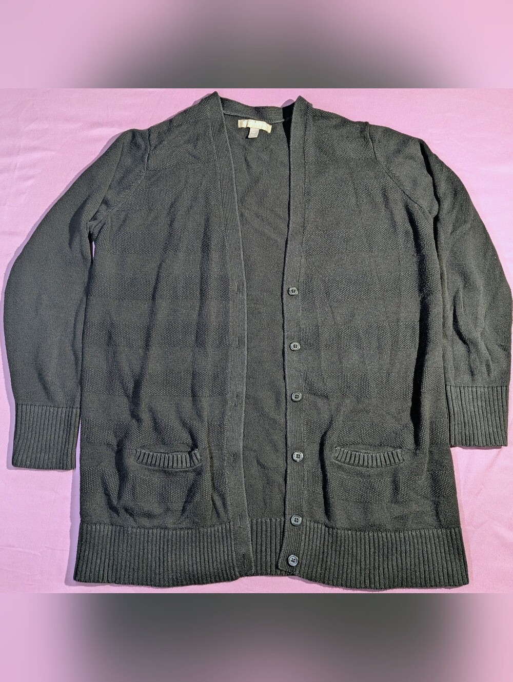 ✨ BR Banana Republic Soft Knit Black Layering Sweater XL ✨COZY